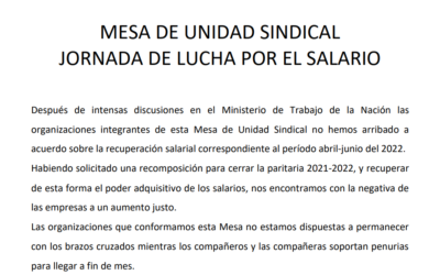 Comunicado de la MUS | Jornada de Lucha por el Salario