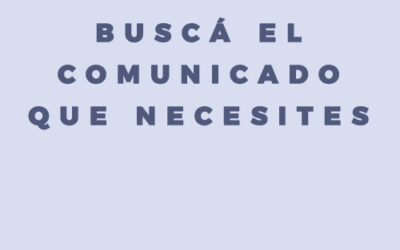 Comunicados anteriores