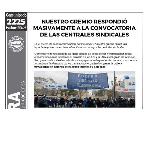 Comunicado 2225