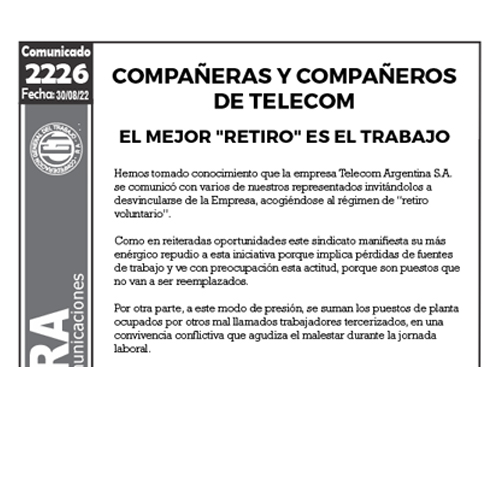 Comunicado 2226