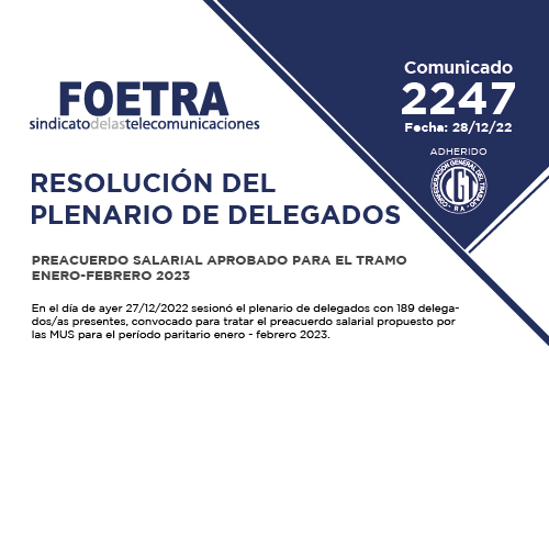 Comunicado 2247