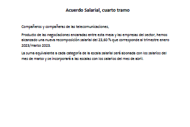 Comunicado de la MUS