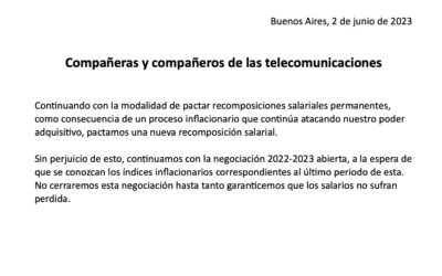 Comunicado de la MUS
