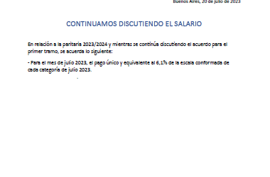 Comunicado de la MUS