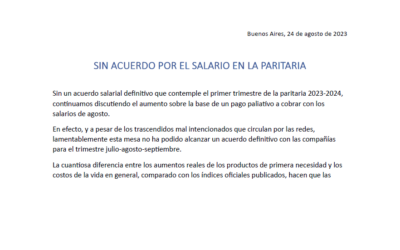 Comunicado de la MUS