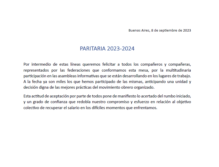 Comunicado MUS