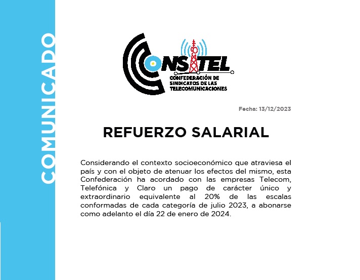 Comunicado de CONSITEL
