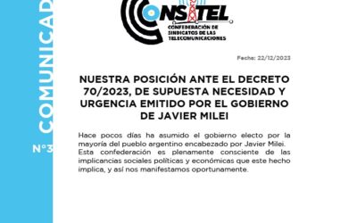 Comunicado de CONSITEL
