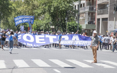 FOETRA participó de la marcha multitudinaria de las y los trabajadores