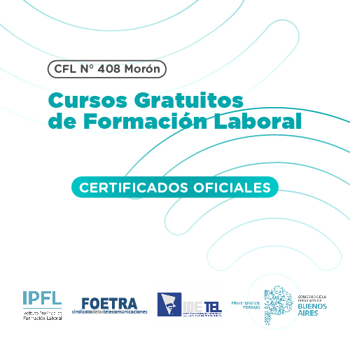 Inscripción a los cursos del CFL 408 de Morón