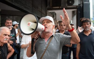 ARSAT: FOETRA marchó contra la privatización y en reclamo por atrasos salariales