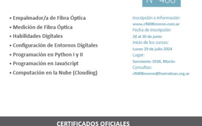 Inscripción para los cursos del 2° cuatrimestre
