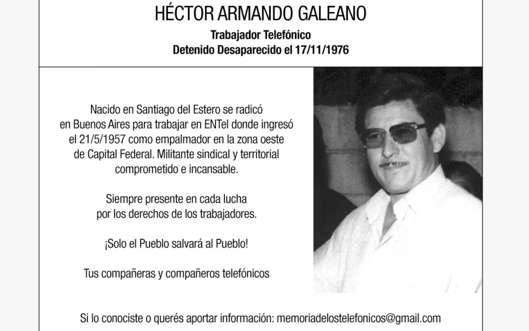 Recordamos a nuestros desaparecidos