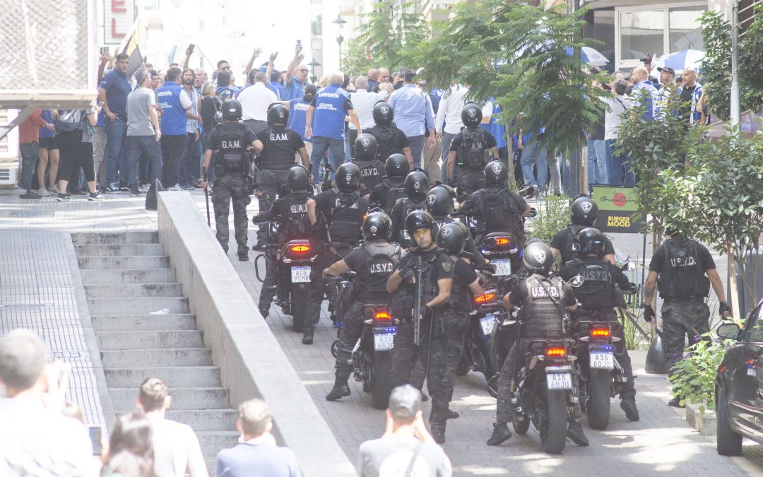 Marcha a la Secretaría de Trabajo por FATE