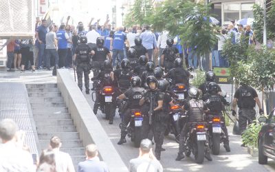 Marcha a la Secretaría de Trabajo por FATE